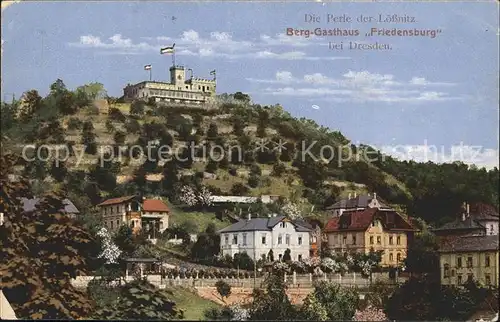 AK / Ansichtskarte Radebeul Berggasthaus Friedensburg Perle der Loessnitz Kat. Radebeul