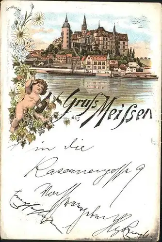 AK / Ansichtskarte Meissen Elbe Sachsen Burgberg Albrechtsburg Litho Reichspost Kat. Meissen