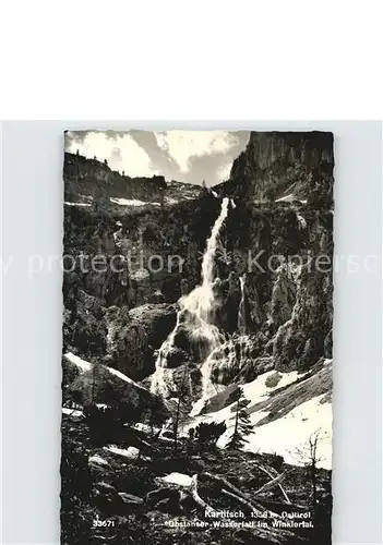 AK / Ansichtskarte Kartitsch Obstanser Wasserfall im Winklertal Kat. Kartitsch