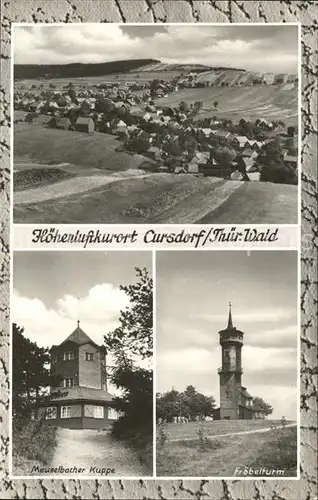 AK / Ansichtskarte Cursdorf Fraebelturm Meuselbacher Kuppe  Kat. Cursdorf