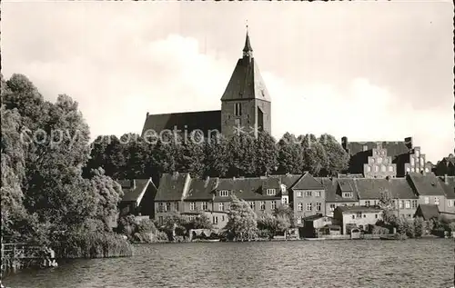 AK / Ansichtskarte Moelln Lauenburg St Nicolai Kirche Blick vom Wassertor Kat. Moelln