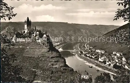 AK / Ansichtskarte Cochem Mosel Panorama Moseltal Reichsburg Weinberge Kat. Cochem