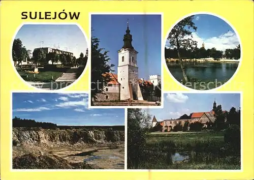 AK / Ansichtskarte Sulejow Teilansichten Kirche Steinbruch