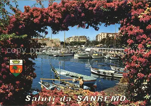 AK / Ansichtskarte Sanremo Porto Hafen Fischerboote Blumen Kat. 