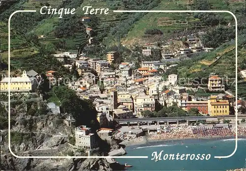AK / Ansichtskarte Monterosso al Mare Cinque Terre veduta aerea Kat. Italien