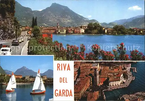 AK / Ansichtskarte Riva del Garda Uferstrasse Gardasee Segeln Hafen Kat. 