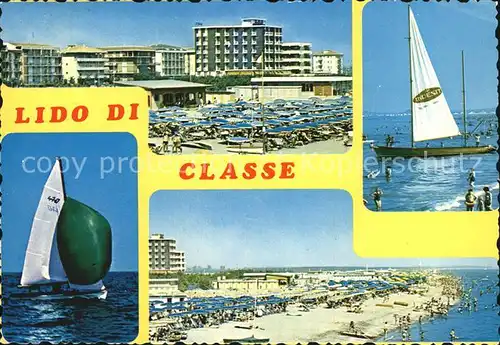 AK / Ansichtskarte Lido di Classe Strand Hotels Segeln