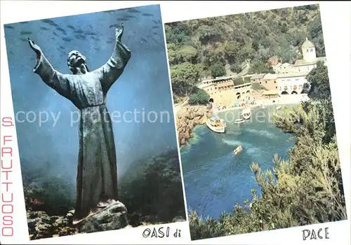 AK / Ansichtskarte San Fruttuoso di Camogli Monumento Christi Abbazia Bucht Kloster