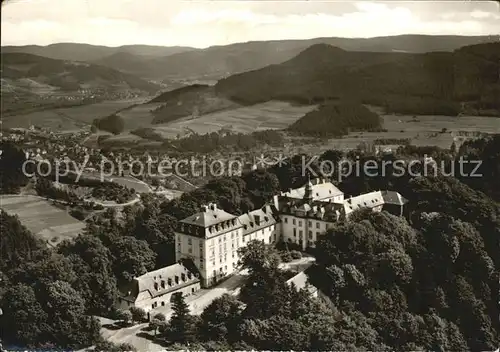 AK / Ansichtskarte Bad Laasphe Schloss Wittgenstein Kneippkurort Fliegeraufnahme Kat. Bad Laasphe