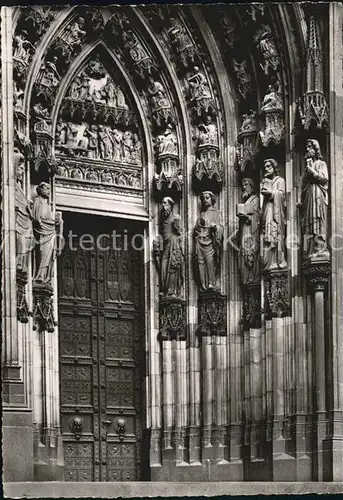 AK / Ansichtskarte Koeln Rhein Petrus Portal Koelner Dom Kat. Koeln