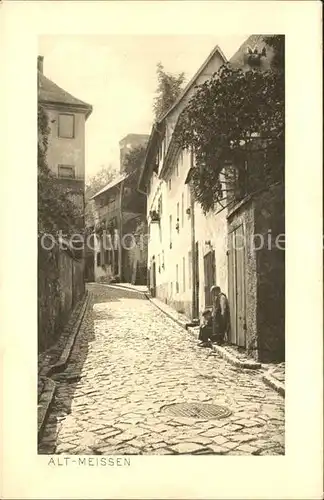 AK / Ansichtskarte Alt Meissen Elbe Leinewebergasse Serie Saechsische Heimatschutz Postkarte Kat. Meissen