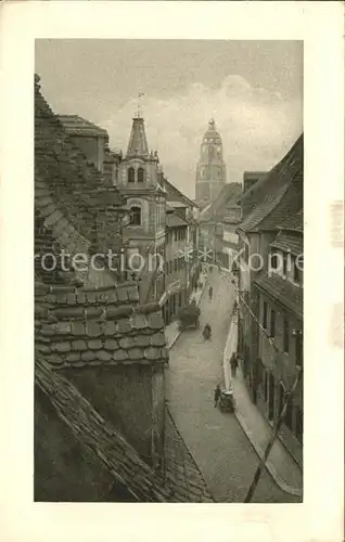 AK / Ansichtskarte Meissen Elbe Sachsen Burggasse Altstadt Frauenkirche Kat. Meissen