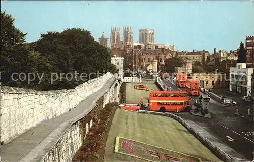 AK / Ansichtskarte York UK Minster Cathedral from the City Walls Kat. York