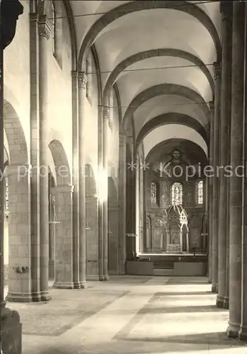 AK / Ansichtskarte Maria Laach Glees Abteikirche Inneres nach der Renovierung Handabzug