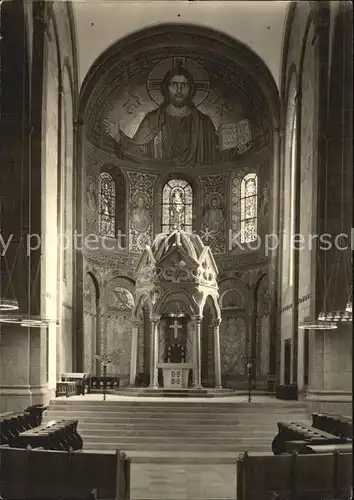 AK / Ansichtskarte Maria Laach Glees Abteikirche Ostchor mit Hochaltar Handabzug