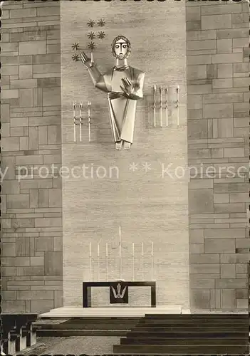 AK / Ansichtskarte Nuernberg Christuskirche Christus von Burch Korradi 1957 Kat. Nuernberg