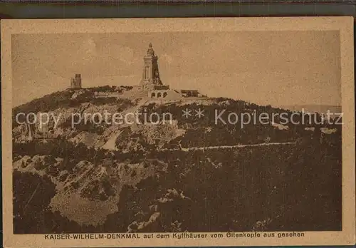 AK / Ansichtskarte Kyffhaeuser Kaiser Wilhelm Denkmal Kat. Bad Frankenhausen