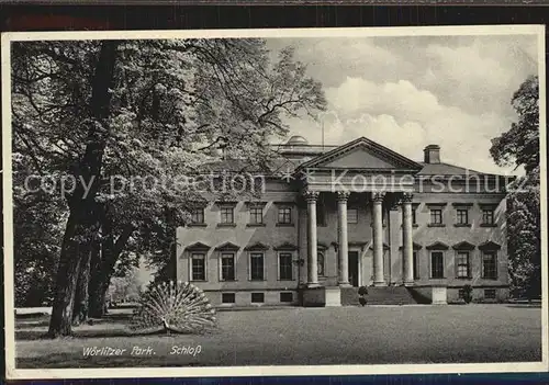 AK / Ansichtskarte Woerlitz Woerlitzer Park Schloss Pfau Kat. Woerlitz