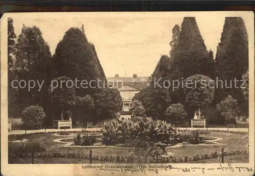 AK / Ansichtskarte Oranienbaum Schlosspark Luftkurort Kat. Oranienbaum