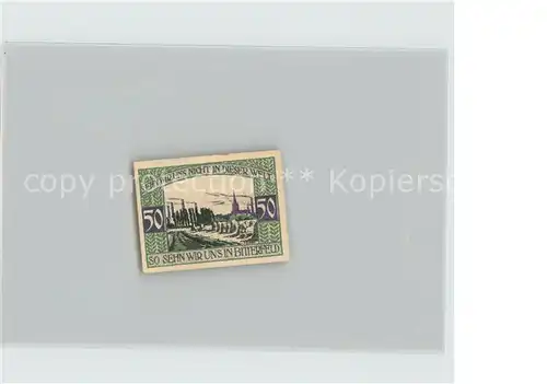 AK / Ansichtskarte Bitterfeld 50 Pfennig Gutschein Kat. Bitterfeld