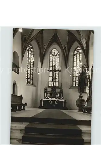 AK / Ansichtskarte Sayda Kirche Altarraum Kat. Sayda