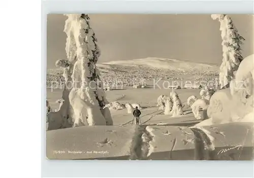AK / Ansichtskarte Nordseter mot Neverfjell Winterpanorama