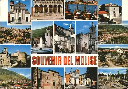 AK / Ansichtskarte Campobasso Souvenier del Molise Baranello Isernia Termoli Montagano Castelmaoro Kat. Campobasso