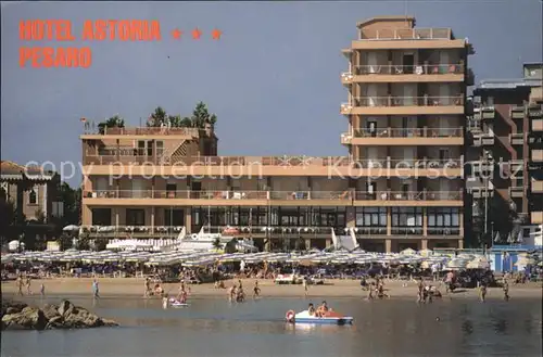 AK / Ansichtskarte Pesaro Hotel Astoria Strand Kat. Pesaro