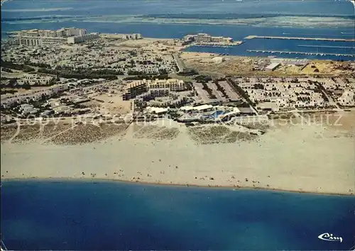 AK / Ansichtskarte Port Leucate La plage vue aerienne Kat. Leucate