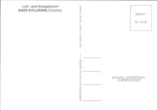 AK / Ansichtskarte Kyllburg Rheinland Pfalz Luftkurort Suedeifel Fliegeraufnahme Kat. Kyllburg