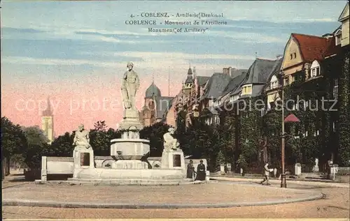 AK / Ansichtskarte Coblenz Koblenz Artillerie Denkmal Kat. Koblenz Rhein