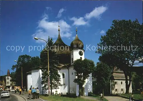 AK / Ansichtskarte Zelezna Ruda Markt Eisenstein Barock Kirche Nationalpark Sumava Kat. Zelezna Ruda