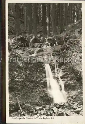 AK / Ansichtskarte Friedrichroda Wasserfall im kalten Tal Kat. Friedrichroda