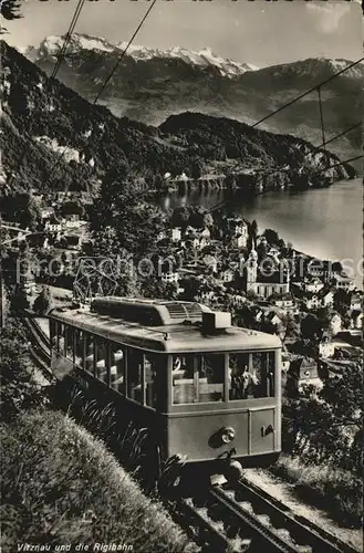 AK / Ansichtskarte Vitznau Rigibahn Alpenpanorama / Vitznau /Bz. Luzern