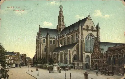 AK / Ansichtskarte Haarlem Groote Kerk Monument Kat. Haarlem