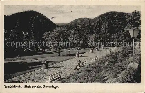 AK / Ansichtskarte Bad Friedrichroda Blick von dem Kurgarten Kat. Friedrichroda