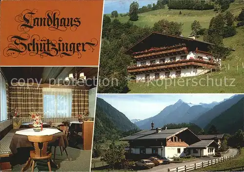 AK / Ansichtskarte Kaprun Landhaus Schuetzinger Blick zum Kitzsteinhorn Kapruner Tal Hohe Tauern Kat. Kaprun