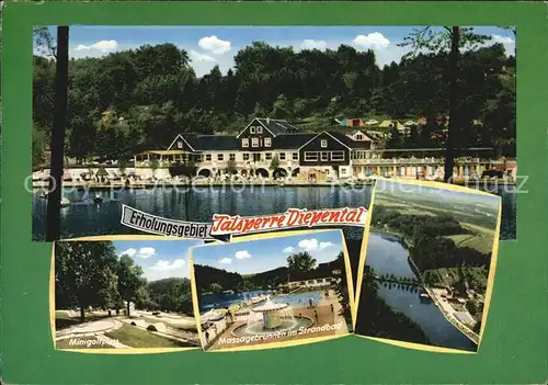 AK / Ansichtskarte Leichlingen Rheinland Ausflugslokal Erholungsgebiet Talsperre Diepental Minigolf Massagebrunnen Strandbad Kat. Leichlingen (Rheinland)