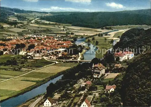 AK / Ansichtskarte Hedemuenden Panorama Erholungsheim Haus der Heimat Werratal Fliegeraufnahme Kat. Hann. Muenden