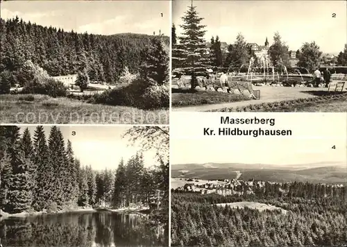 AK / Ansichtskarte Masserberg Kurpark Werratal Blick von Rennsteigwarte Kat. Masserberg