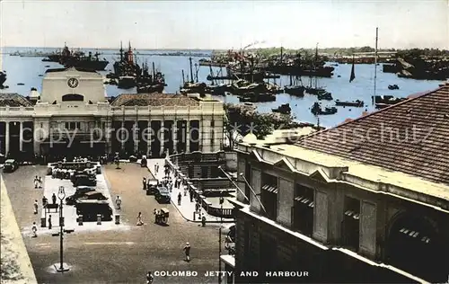 AK / Ansichtskarte Ceylon Sri Lanka Colombo Jetty and Harbour