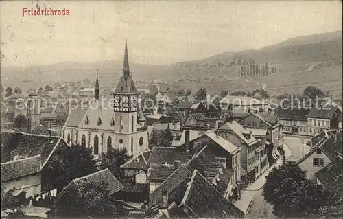 AK / Ansichtskarte Friedrichroda Ortsansicht Kirche Kat. Friedrichroda