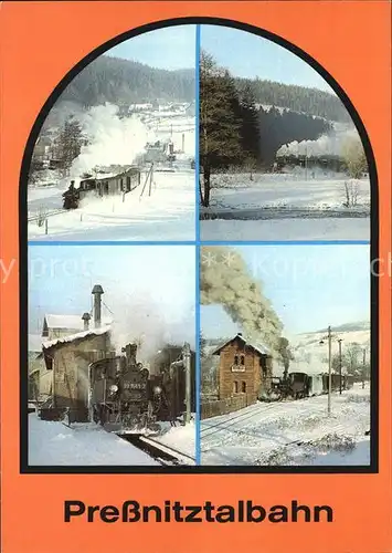 AK / Ansichtskarte Lokomotive Pressnitztalbahn Wolkenstein Joehstadt Schmalzgrube Kat. Eisenbahn