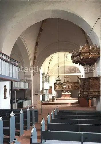 AK / Ansichtskarte Nieblum St Johannis Kirche Innenansicht Kat. Nieblum Insel Foehr