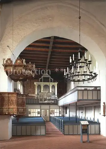 AK / Ansichtskarte Nieblum St Johannis Kirche Innenansicht Kat. Nieblum Insel Foehr