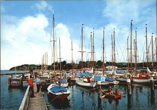 AK / Ansichtskarte Gluecksburg Ostseebad Yachthafen Flensburger Foerde Kat. Gluecksburg (Ostsee)