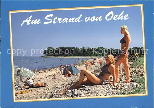 AK / Ansichtskarte Oehe Badenixen am Strand Kat. Hasselberg