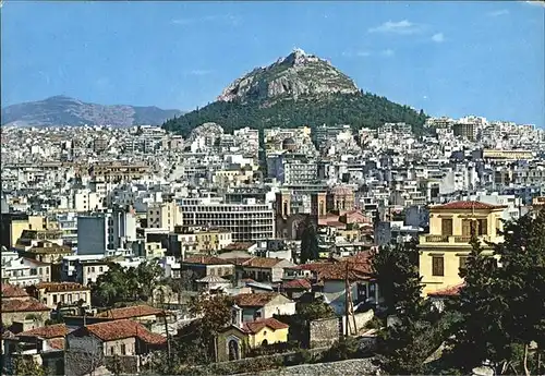 AK / Ansichtskarte Athen Griechenland Stadtbild mit Lykabettus Stadtberg Kat. 