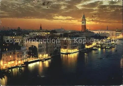 AK / Ansichtskarte Venezia Venedig di notte Bacino San Marco Kat. 