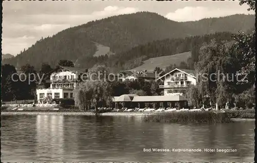 AK / Ansichtskarte Bad Wiessee Kurpromenade Hotel Seegarten Tegernsee Kat. Bad Wiessee